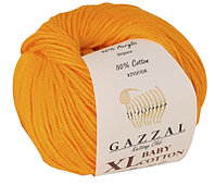 Пряжа Gazzal Baby Cotton XL 3416 апельсин / оранжевый