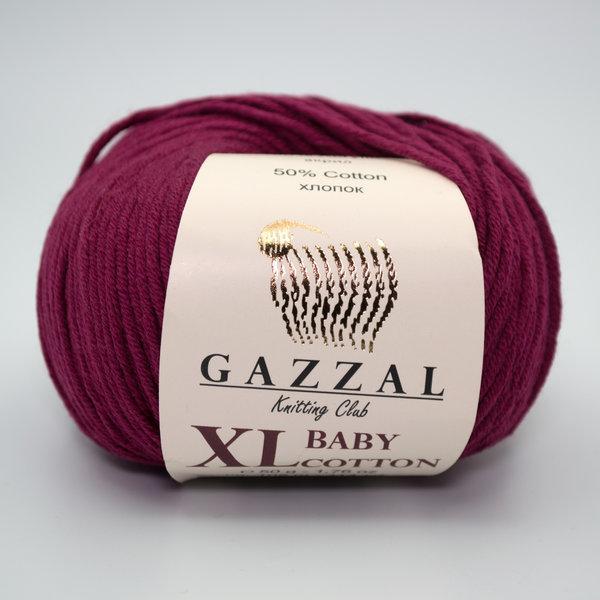 Пряжа Gazzal Baby Cotton XL 3442 винный