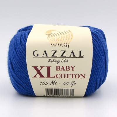 Пряжа Gazzal Baby Cotton XL 3421 василек - фото 1 - id-p174870234