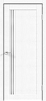 Дверное полотно Экошпон XLINE 8 700х2000 цвет Зеффиро Эмалит текстурный стекло Мателюкс