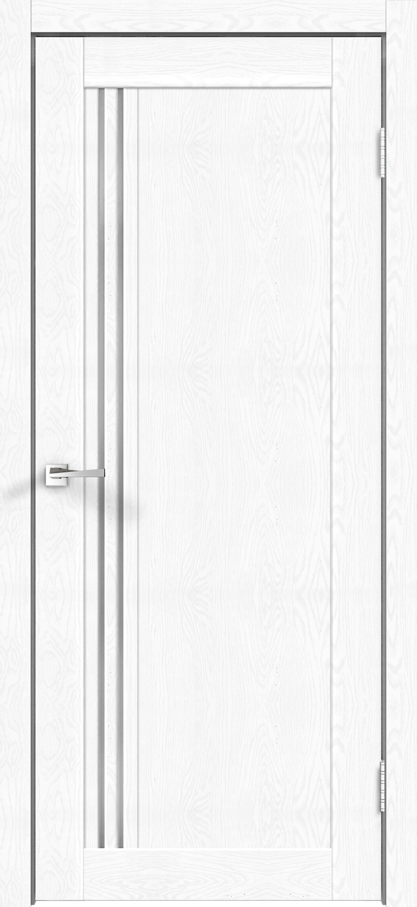 Дверное полотно Экошпон XLINE 8 900х2000 цвет Зеффиро Эмалит текстурный стекло Мателюкс Межкомнатная дверь