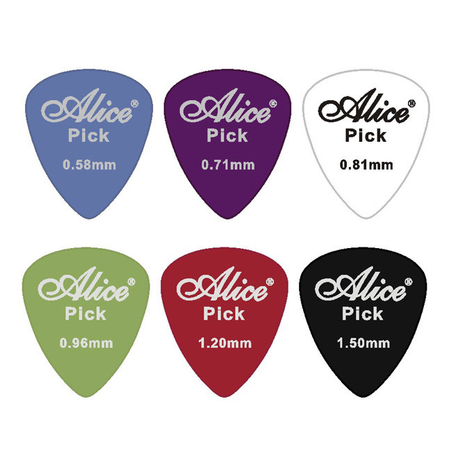 Alice AP-12P Медиаторы, пластик АБС, гладкие, толщина 0,46-0,81 - фото 1 - id-p174894820