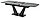 Стол ACUTO2 170 DARK CEMENT Тёмно-серый мрамор матовый, керамика/ черный каркас, фото 3