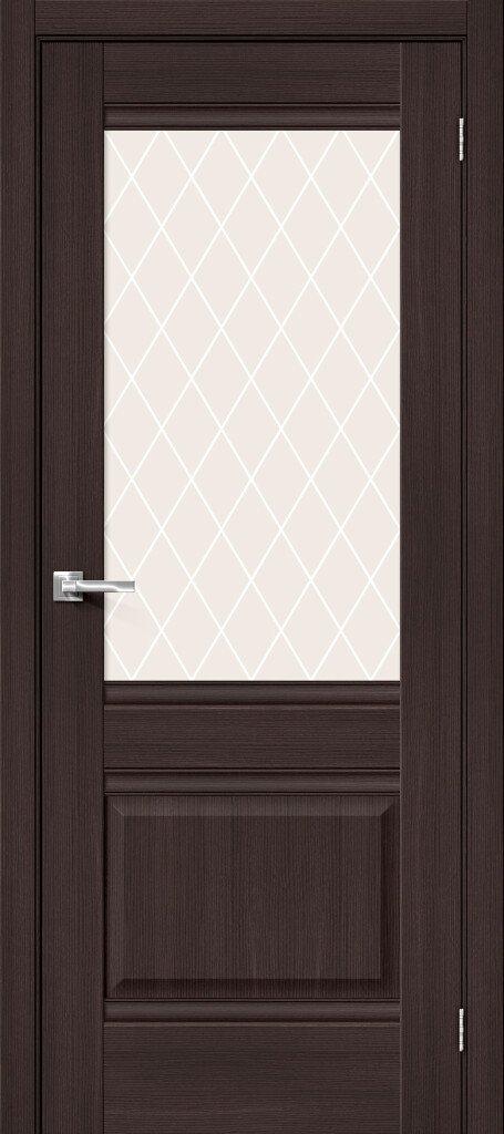 Межкомнатная дверь Прима-3 Wenge Veralinga White Crystal Экошпон