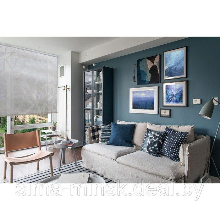 Рулонная штора «Грани», 72х175 см, цвет светло-серый - фото 8 - id-p174896119