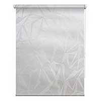 Рулонная штора «Грани», 78х175 см, цвет светло-серый