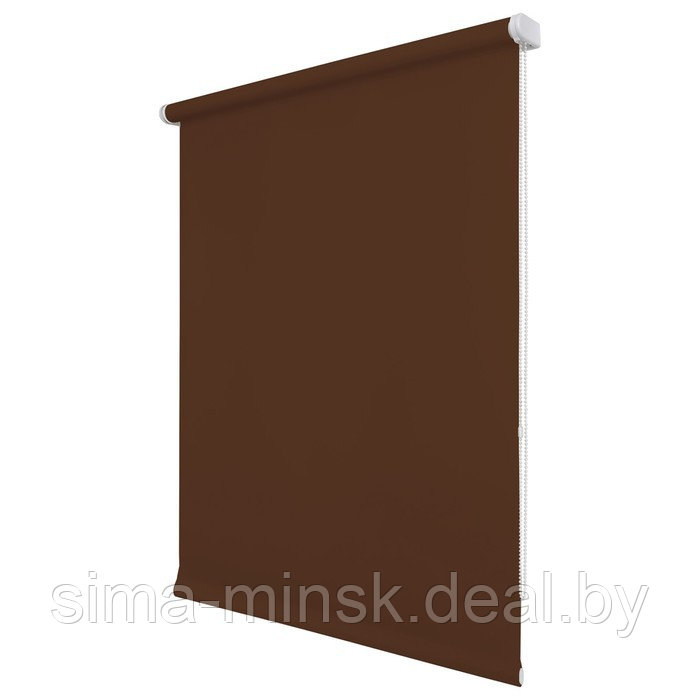 Рулонная штора «Плайн», 85х175 см, цвет темно-коричневый - фото 2 - id-p174895815