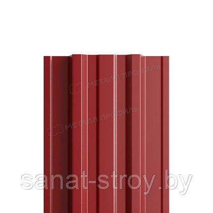 Штакетник металлический МП TRAPEZE-T 16,5х118 (ПЭ-01-3011-0.4)  RAL 3011 Коричнево-красный, фото 2