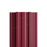 Штакетник металлический МП TRAPEZE-T 16,5х118 (ПЭД-01-3005\3005-0.45) RAL 3005/3005 Красное вино двухсторонний