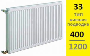 Радиатор KERMI Therm-X2 Profil-Ventil FТV тип 33 400-1200, фото 2