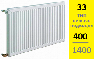 Радиатор KERMI Therm-X2 Profil-Ventil FТV тип 33 400-1400, фото 2