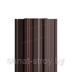 Штакетник металлический МП TRAPEZE-T 16,5х118 (PURETAN-20-32-0.5) RR 32 Темно-коричневый