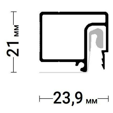 Профиль BRUS-05 (21 х 24 мм), фото 2
