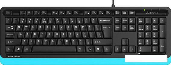 Клавиатура A4Tech Fstyler FKS10 (черный/синий), фото 2