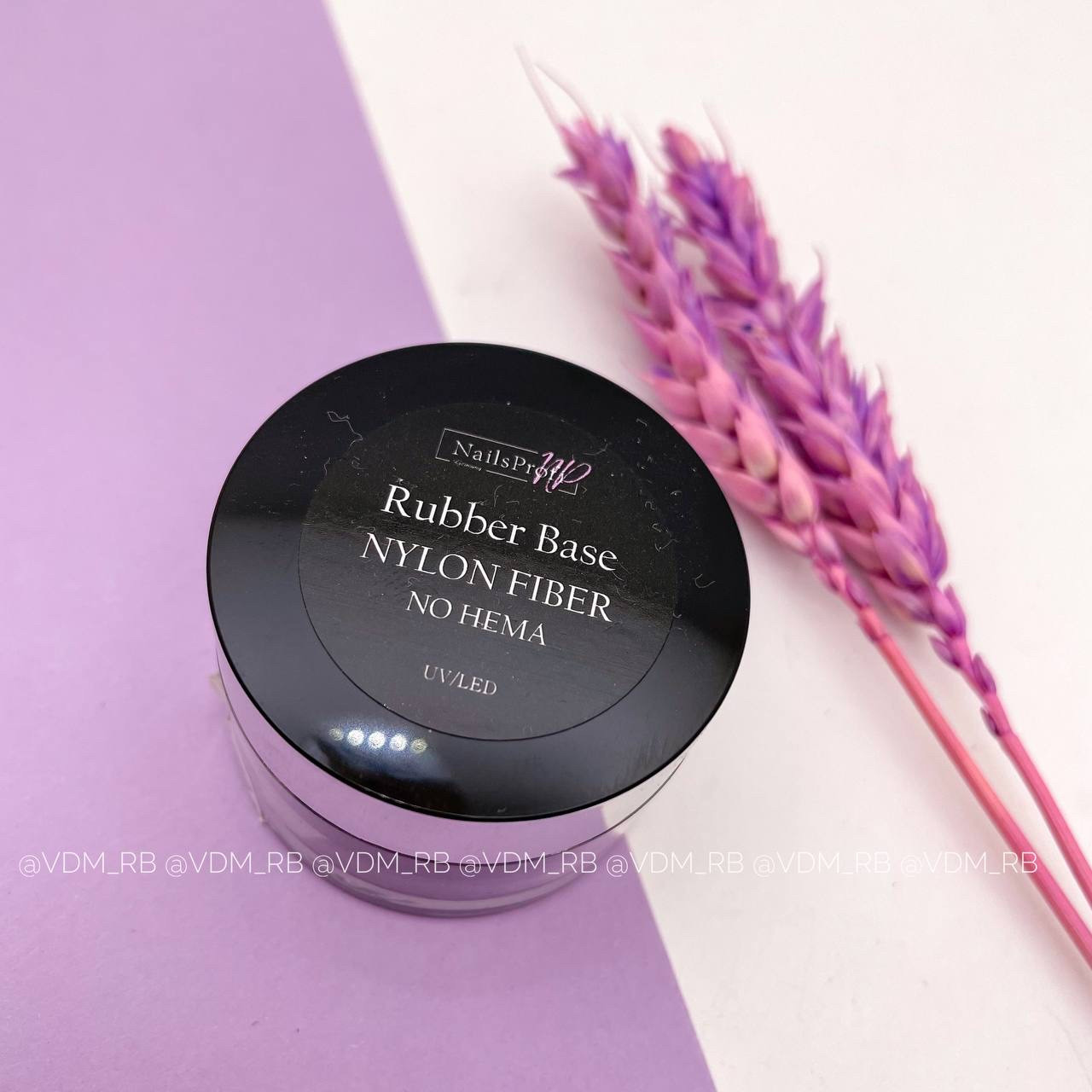 NAILS PROFI Rubber Base 4 Nylon Fiber no HEMA, 15 мл