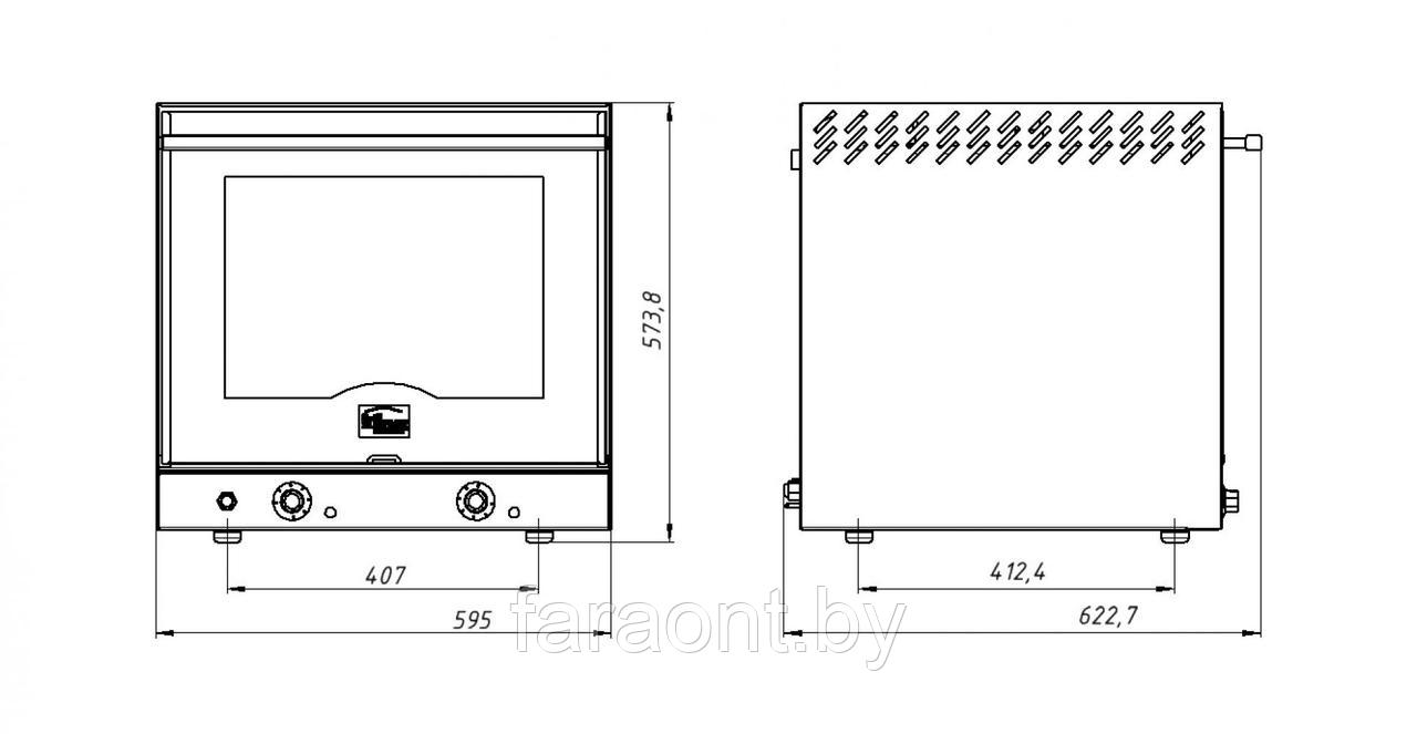 Конвекционная печь GRILL MASTER ФЖШ/1 (один вентилятор) на 4 уровня - фото 2 - id-p174933758