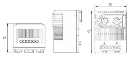 Двойной термостат на обогрев и на охлаждение JWT6012 - фото 3 - id-p174936014