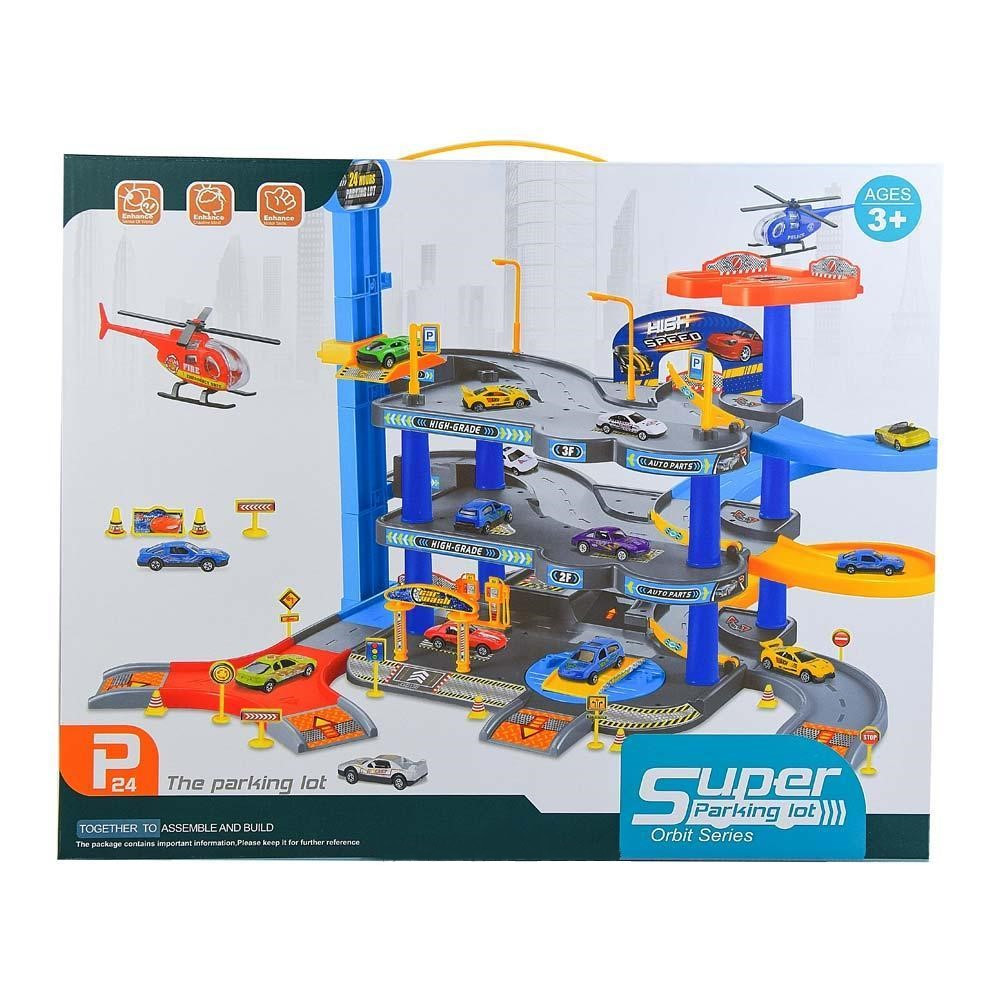 Детский игровой гараж-парковка 4 этажа Super Parking Lot P7988