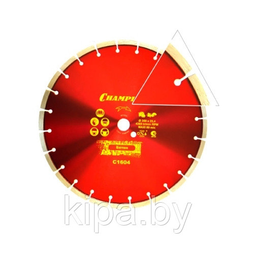 Диск алмазный, бетон ST 350/25.4/10 Concremax ( стар.бетон,ж/б с наполн.сред.тв.) - фото 1 - id-p174938270
