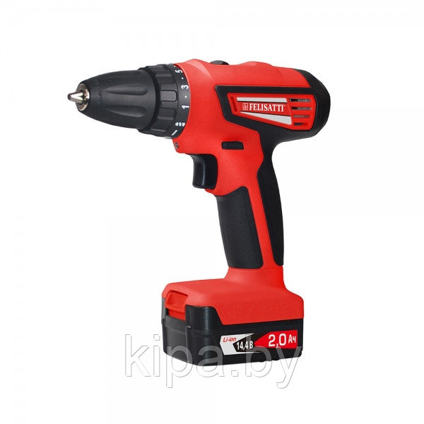 Дрель-шуруповерт аккумуляторная,14,4В., 2АКБ Li-ion,2,0A*h, 2-х ск.