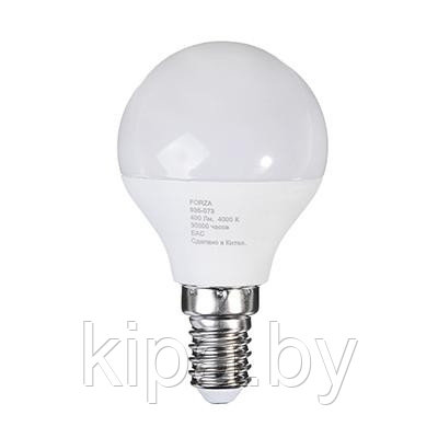 Лампа светодиодная G45 5W, Е14, 400lm 4200K FORZA