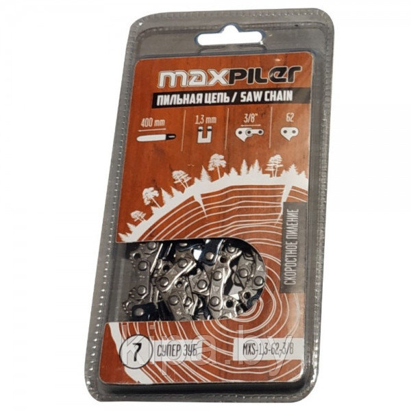 Цепь пильная MXS, 450 мм., 18", 3/8", 1,3мм., 62 зв. Partner.Poulan 18