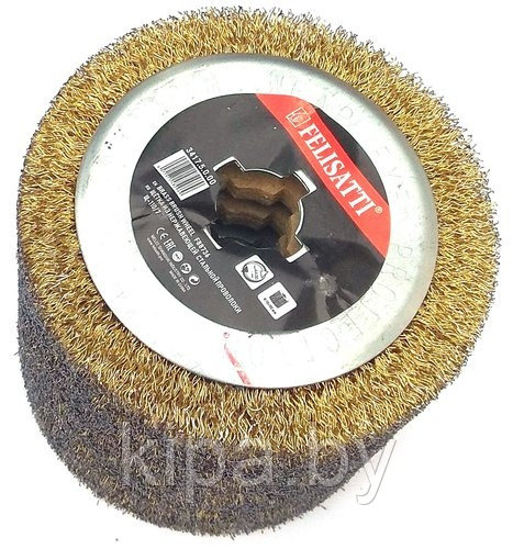 Щетка для щеточношлифовальных машин, полировальная, войлочная (Ф110 x100mm) для окончательной полировки и