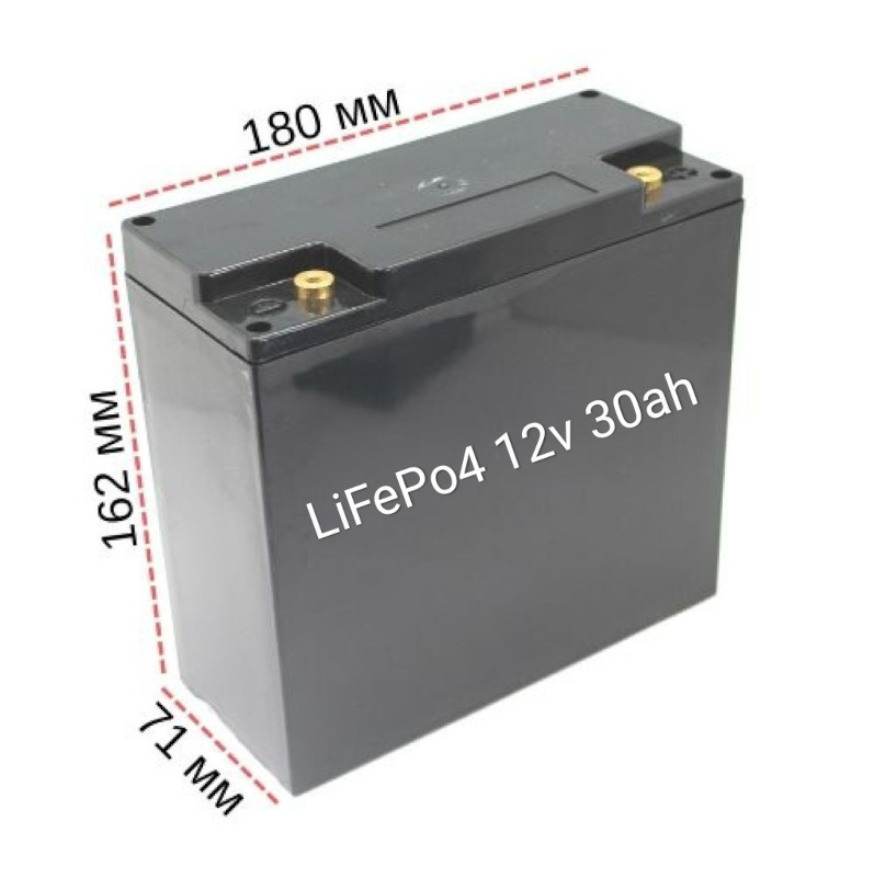 Аккумуляторная батарея LiFePO4 12В 32Ач 2.6кг - фото 3 - id-p174941010