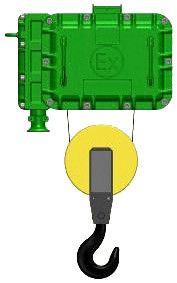 Тельфер электрический взрывозащищенный канатный стационарный в исполнении на пальцах Серия ВТ01, ВT17 - фото 1 - id-p174943585