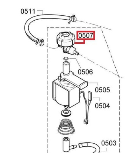 Мембранный фильтр (регулятор мембраны) для кофемашин Bosch Siemens TCA TES 7xxx TK7xxxx - фото 3 - id-p116091321