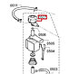 Мембранный фильтр (регулятор мембраны) для кофемашин Bosch Siemens TCA TES 7xxx TK7xxxx, фото 3