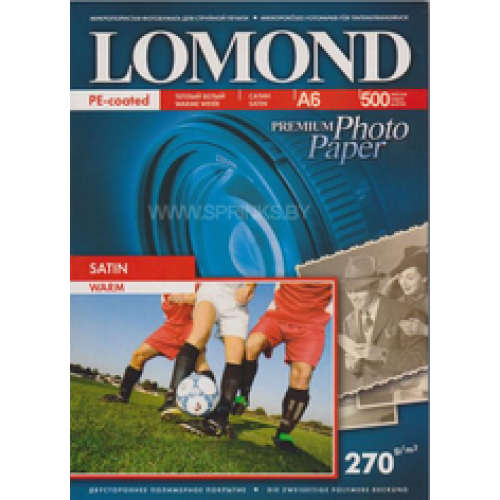 Фотобумага Lomond сатин A6 (10x15), 270 г/м2, 20 л., Warm (1106201)