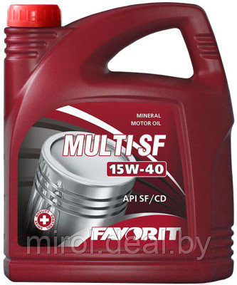 Моторное масло Favorit Multi SF 15W40 API SF/CD / 99898 - фото 1 - id-p174945288
