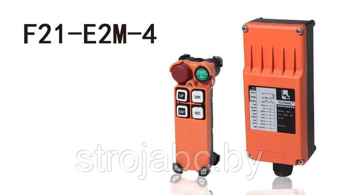 Радиоуправление TELECRANE F21-E2M-4 (4 кнопки 1 скорость)