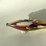 Статуэтка Рыба-осётр стеклянная, винтаж, фото 6