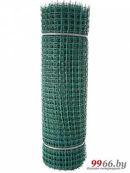 Сетка заборная пластиковая садовая решетка для забора ограждений NS22 ПВХ 33х33 1x20m защитная полимерная