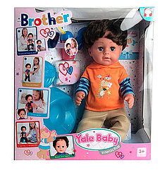 Детская интерактивная кукла пупс 8 ФУНКЦИЙ с горшочком  "Brother Yale Baby" BLB001A