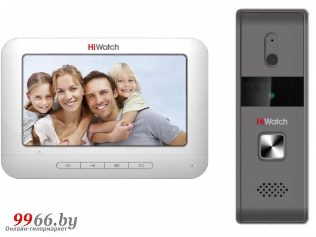 Комплект видеодомофона монитор с вызывной панелью HiWatch DS-D100KF - фото 1 - id-p174803742