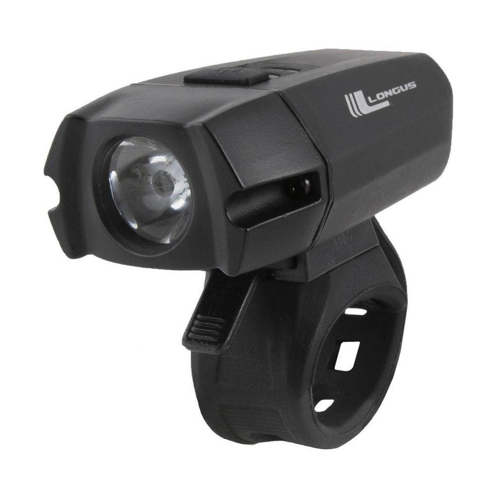 Свет передний Longus, XPG400 LED, 6ф., USB, 400lm, черный