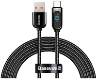 Кабель Baseus Display Fast Charging Data Cable USB Type-C 5A 40W 2м, цвет Черный (CATSK-A01)