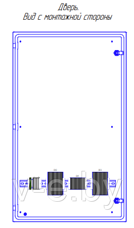 Вид с монтажной стороны шкафа ШПВ