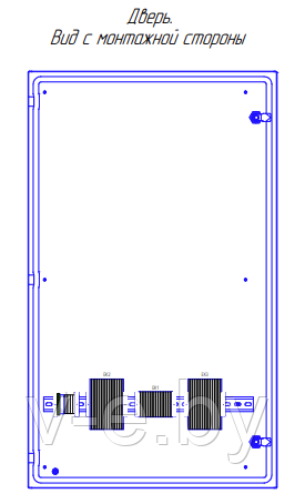 Вид с монтажной стороны шкафа ШЗШ-1_типовое исполнение