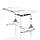 Регулируемый стол-парта COMF-PRO King Desk Белый, серые вставки, фото 3