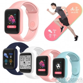 Умные часы Macaron Color Smart Watch Розовый