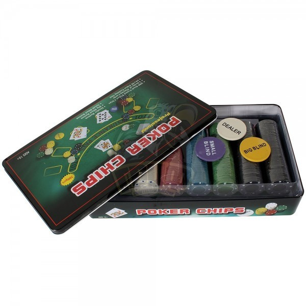 Набор для игры в покер в коробке на 300 фишек (арт. 7104MY-114)