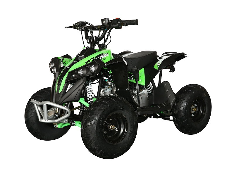 Детский квадроцикл бензиновый Motax ATV CAT 110 черно-зеленый