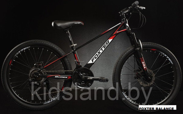 Велосипед Foxter Balance 2.0 24 D" (чёрно-красный)