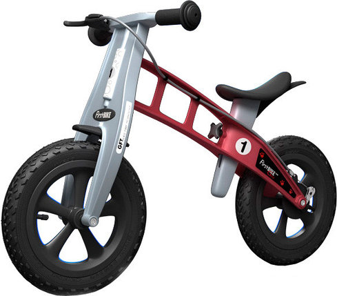 Беговел FirstBIKE Cross с тормозом (красный), фото 2