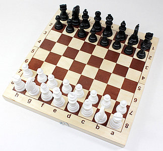Игра настольная "Шахматы" (деревянная коробка, поле 29см х 29см), арт. 03878