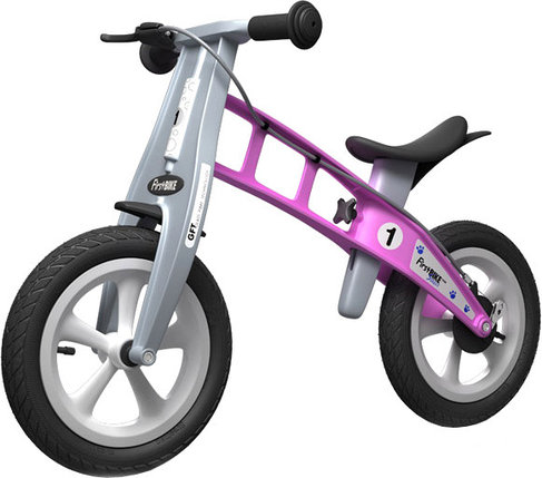 Беговел FirstBIKE Street с тормозом (розовый), фото 2